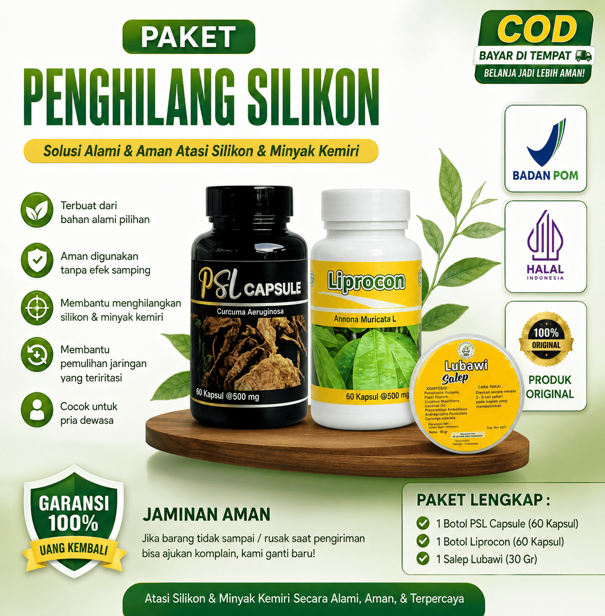 Solusi Terapi Bekas Suntikan Silikon dan Minyak Kemiri Paket Komplit